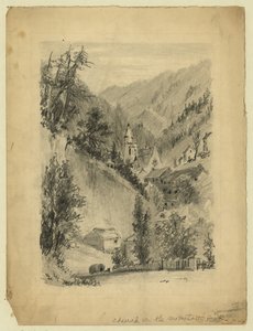 Église dans la montagne - C. D. Gedney